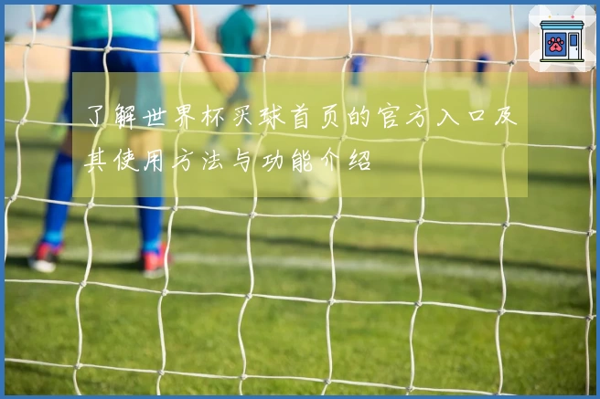了解世界杯买球首页的官方入口及其使用方法与功能介绍